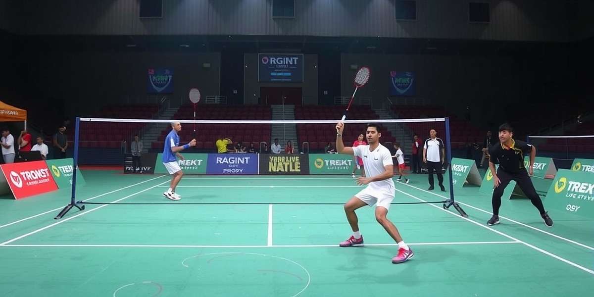 Badminton Battle live tournament in India with players competing